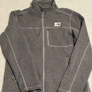 The North Face Heather Gray Zip-Up Jacket